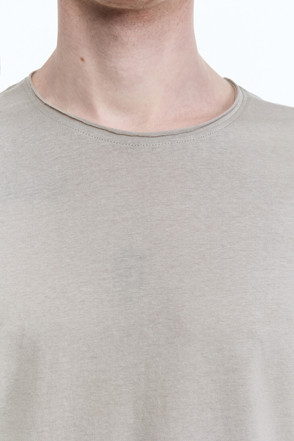 Футболка из хлопка свободная - цвет серый - 6