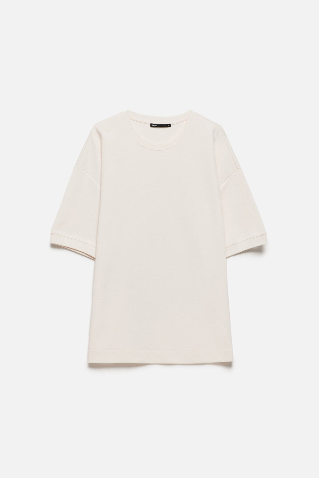 Футболка хлопковая из футера - цвет бежевый - 8