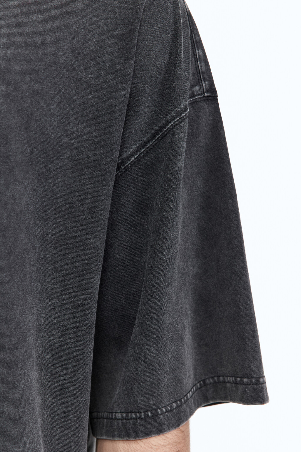 Футболка boxy fit с вареным эффектом - цвет серый - 7