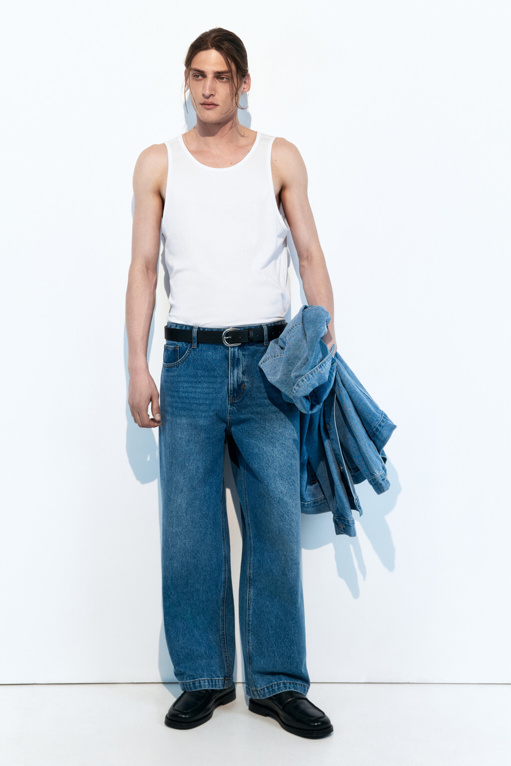 Майка хлопковая базовая - цвет белый - 1