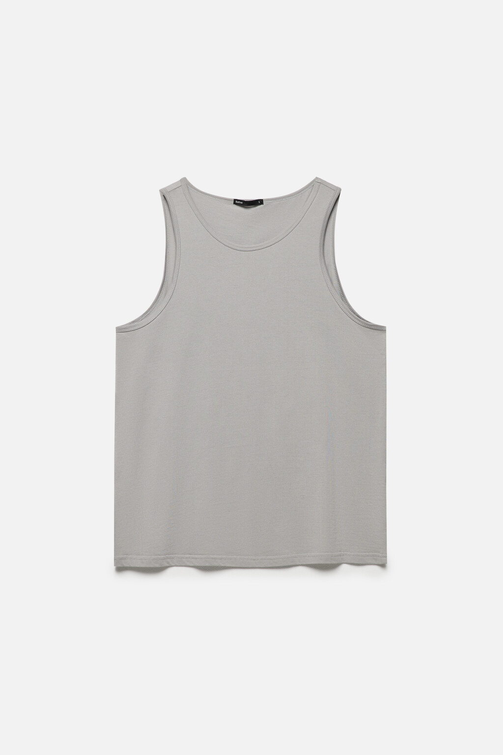 Майка хлопковая базовая - цвет серый - 8