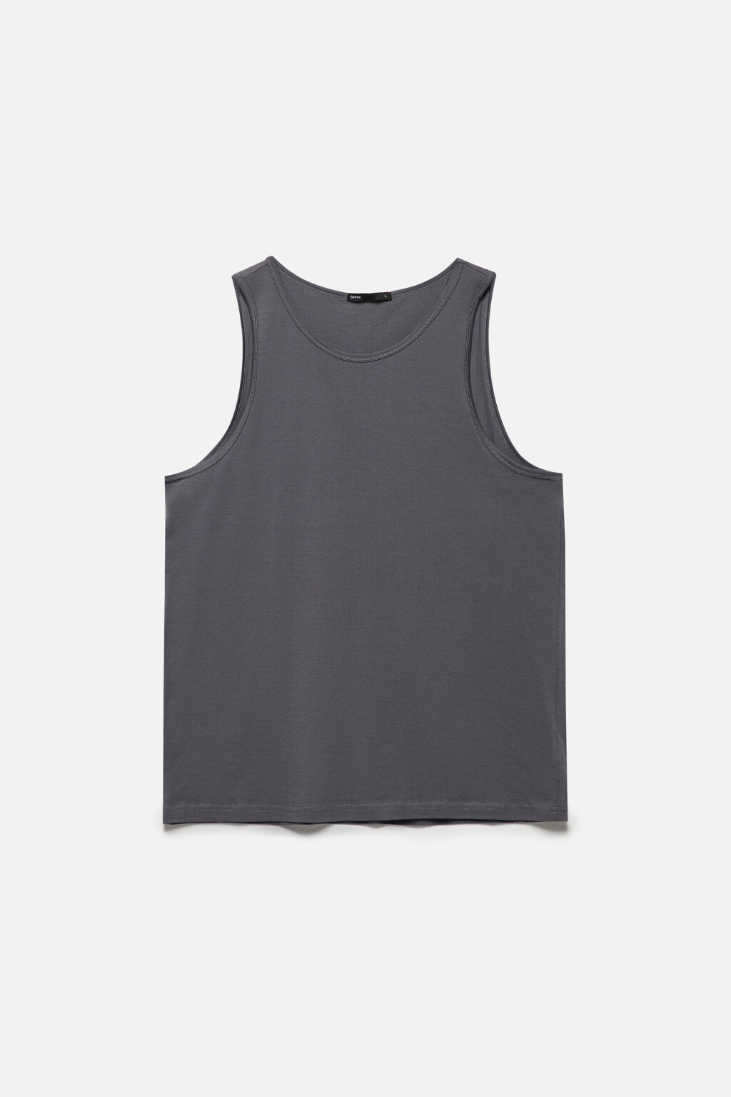 Майка хлопковая базовая - цвет серый - 8