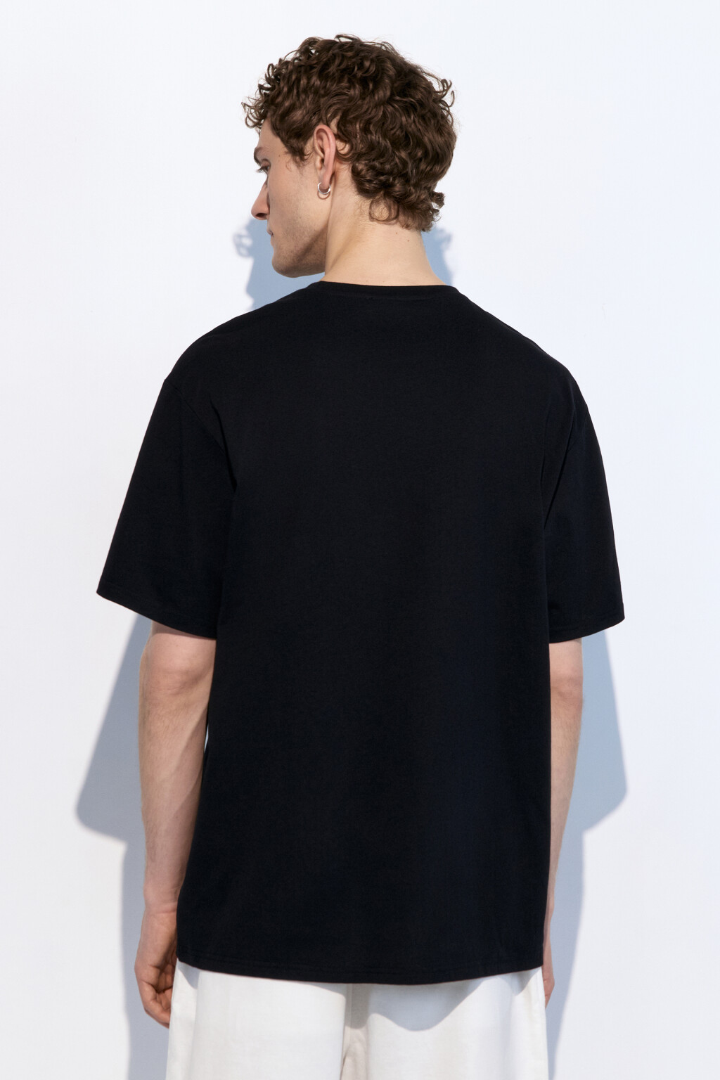 Футболка прямая с фруктовым принтом - цвет черный - 5