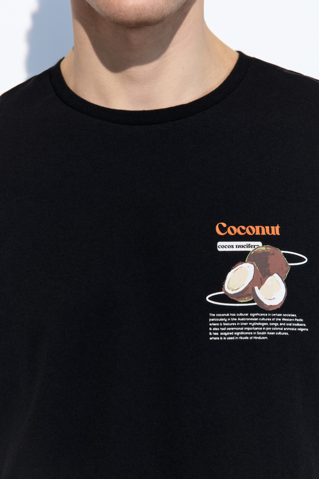 Футболка прямая с фруктовым принтом - цвет черный - 7