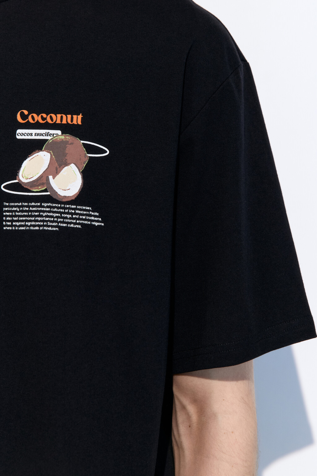 Футболка прямая с фруктовым принтом - цвет черный - 8