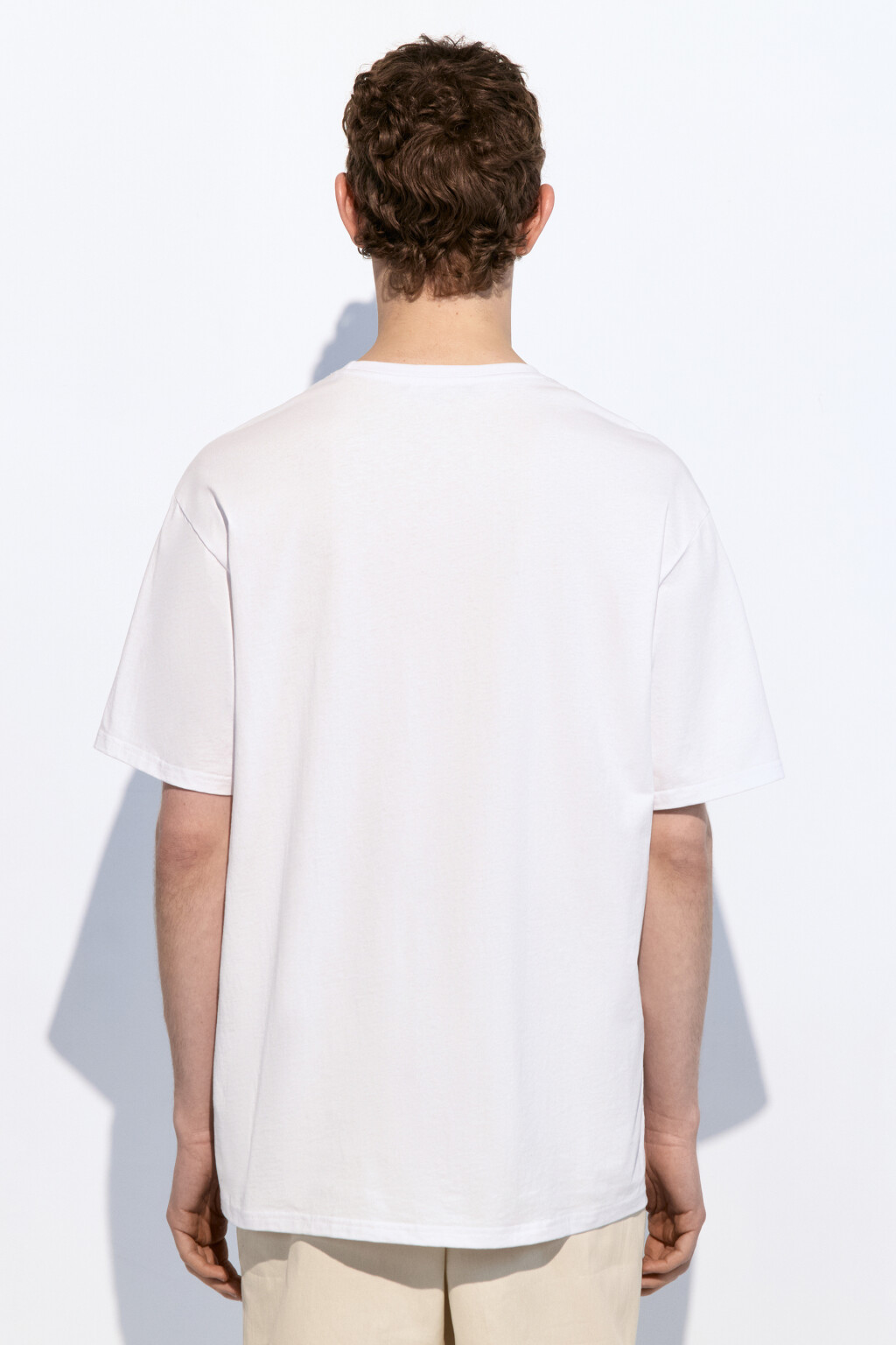 Футболка прямая с фруктовым принтом - цвет белый - 4
