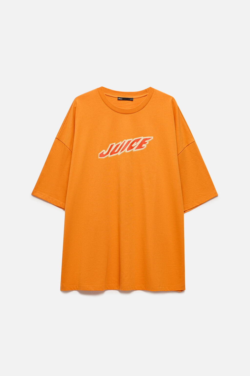 Футболка хлопковая с принтом в стиле нулевых - цвет оранжевый - 8