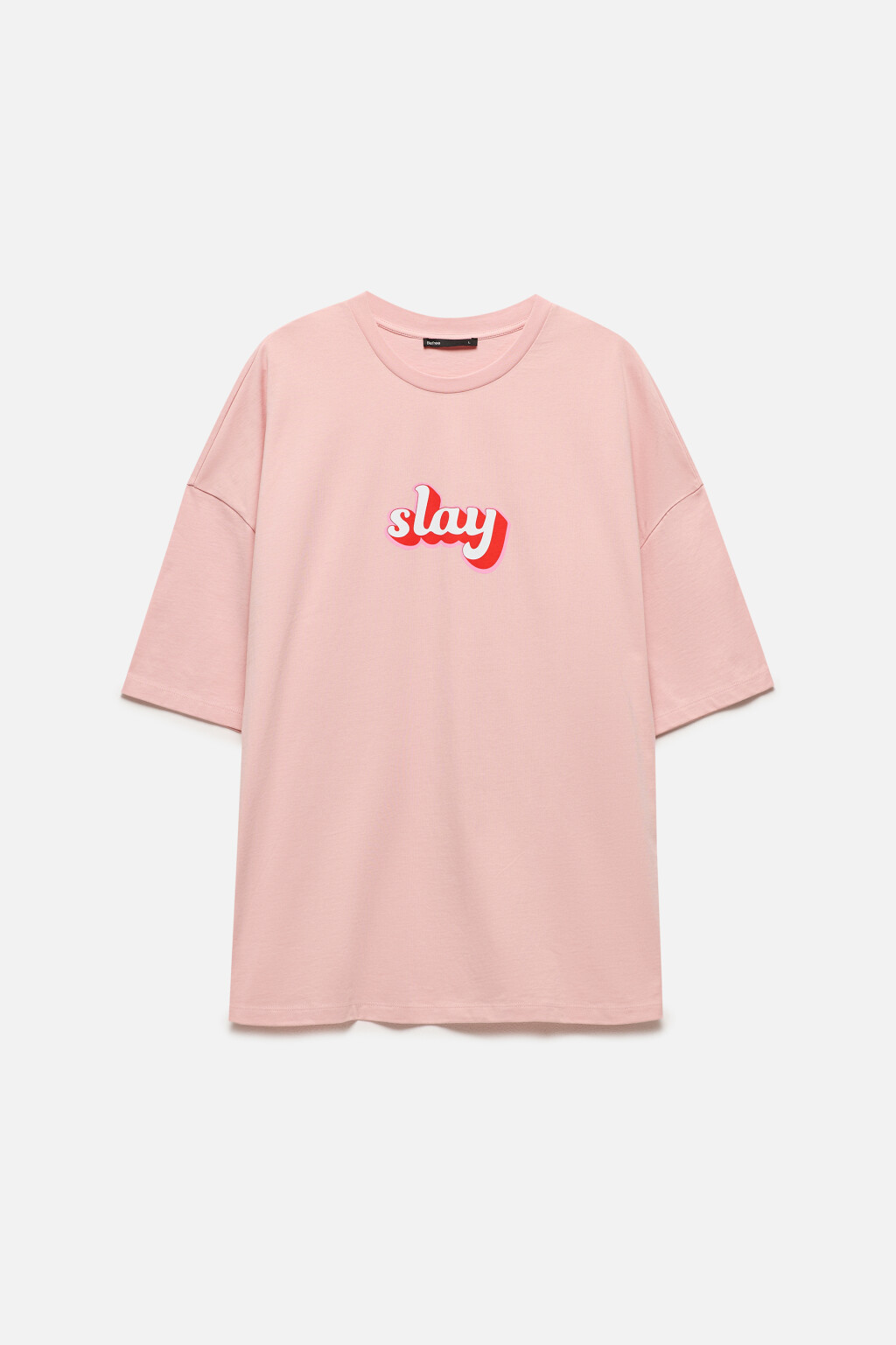 Футболка хлопковая с принтом в стиле нулевых - цвет розовый - 9