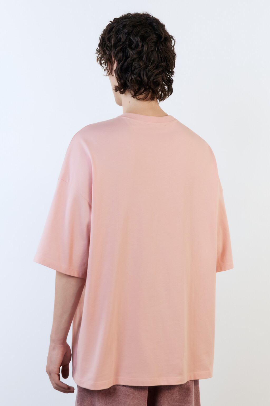 Футболка хлопковая с принтом в стиле нулевых - цвет розовый - 4