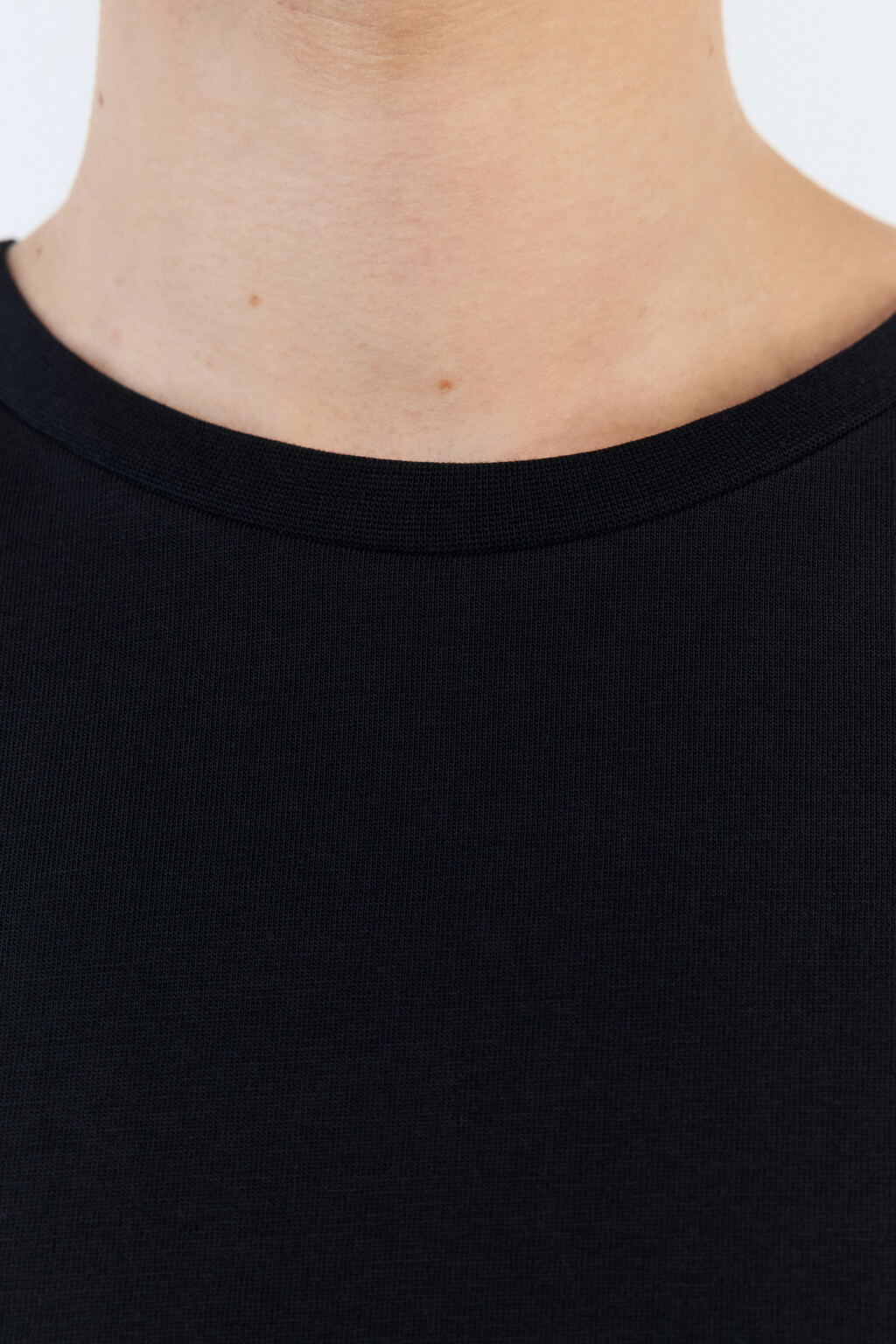 Футболка без рукавов хлопковая - цвет черный - 6