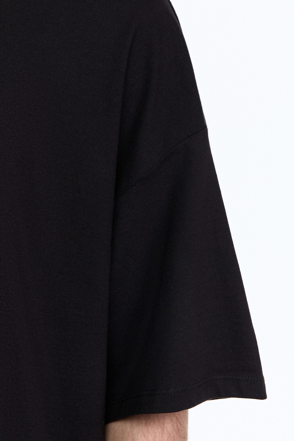 Футболка прямая хлопковая с принтом - цвет черный - 7