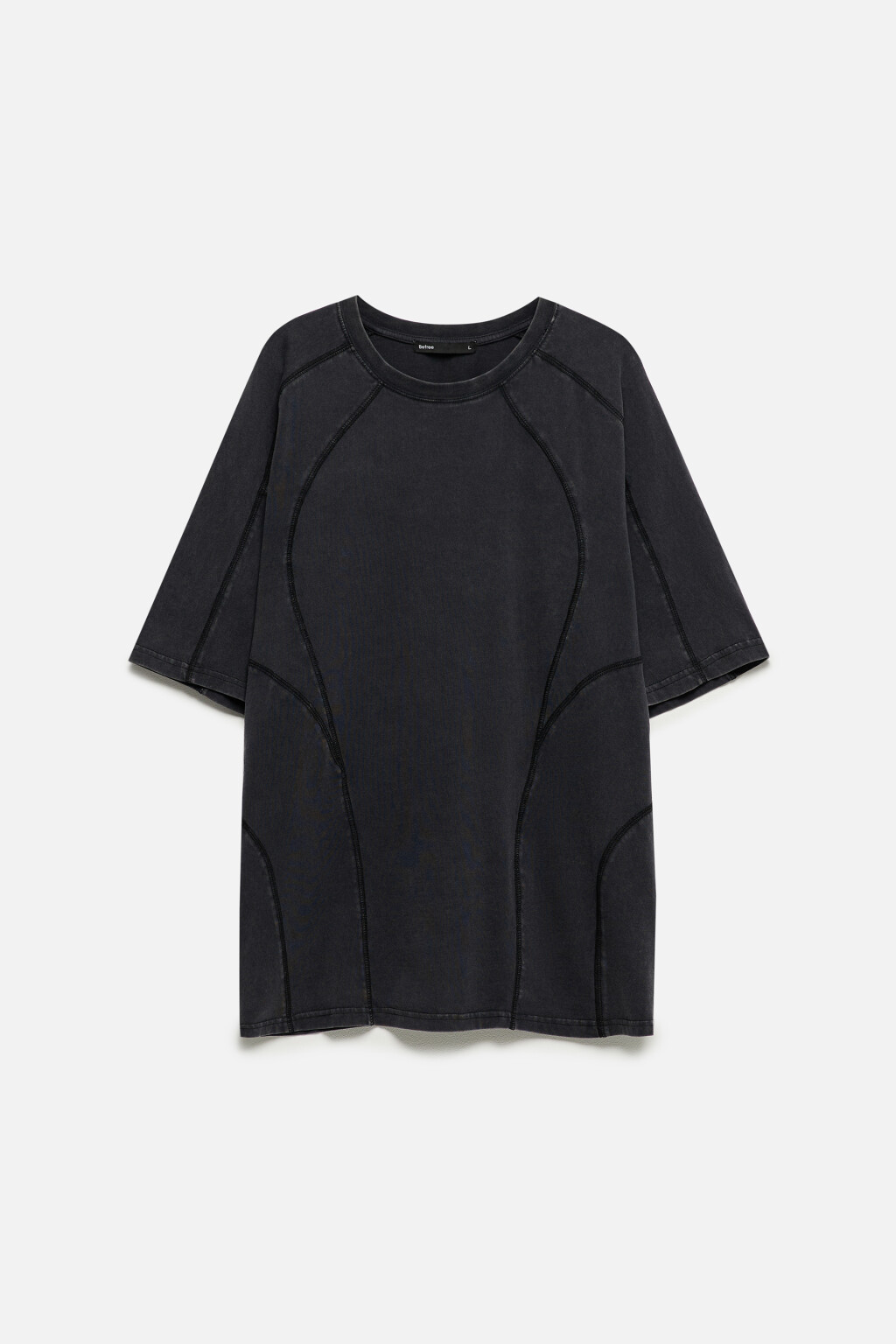 Футболка oversize с рельефными швами - цвет мультиколор - 8