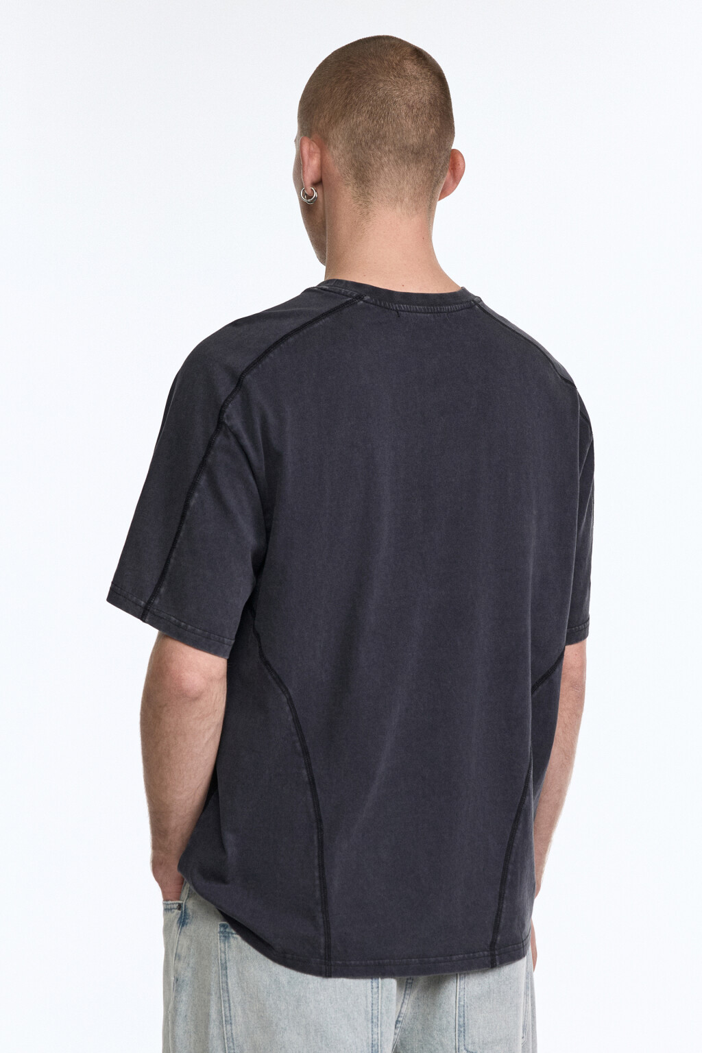Футболка oversize с рельефными швами - цвет мультиколор - 5