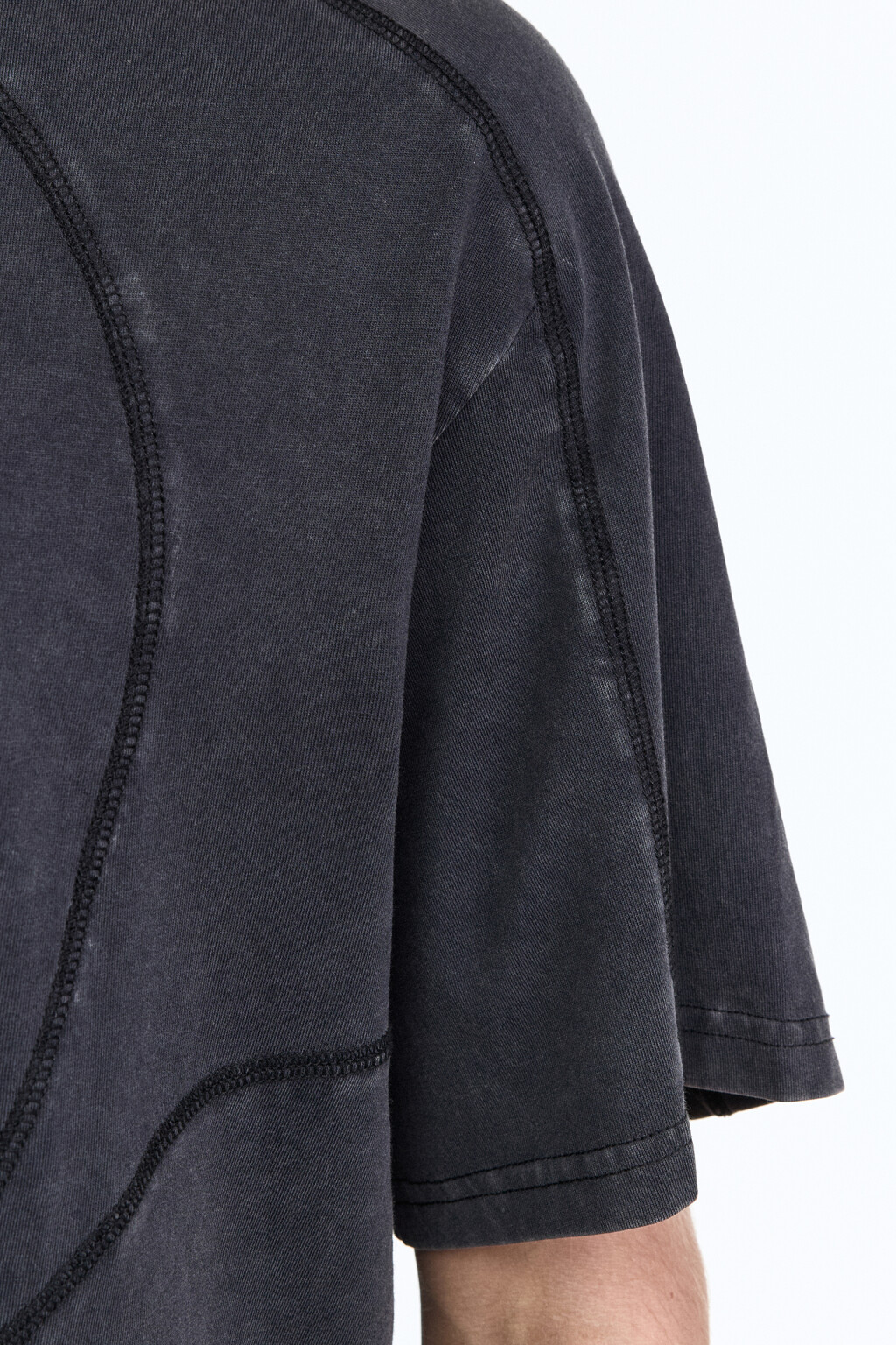 Футболка oversize с рельефными швами - цвет мультиколор - 7