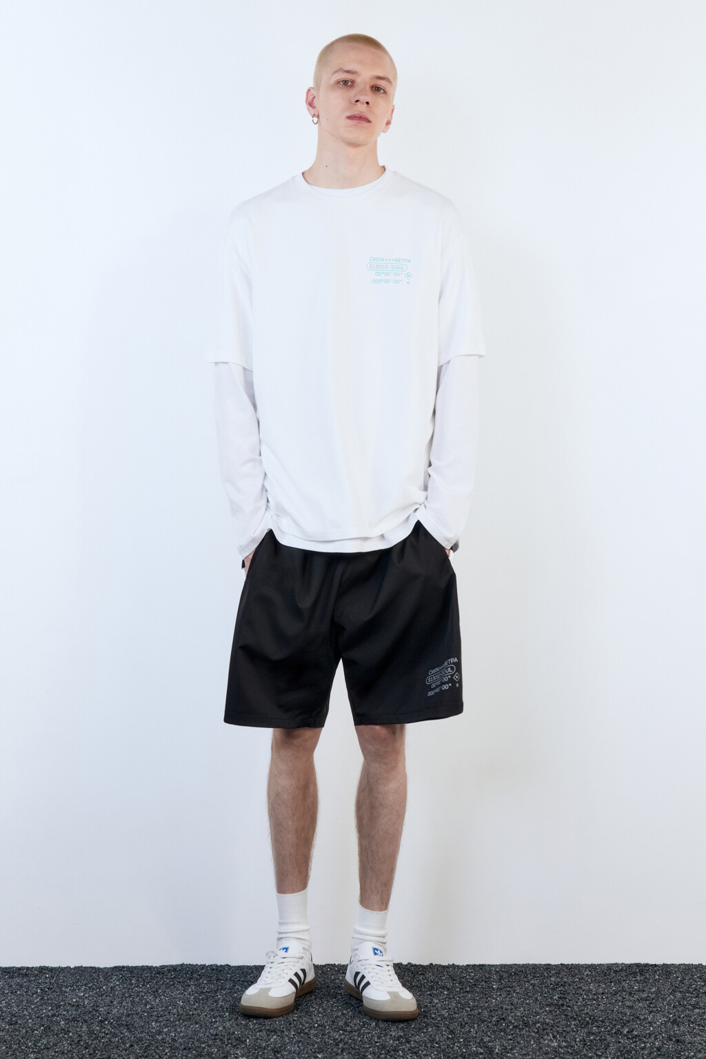 Футболка oversize хлопковая с принтом - цвет белый - 5