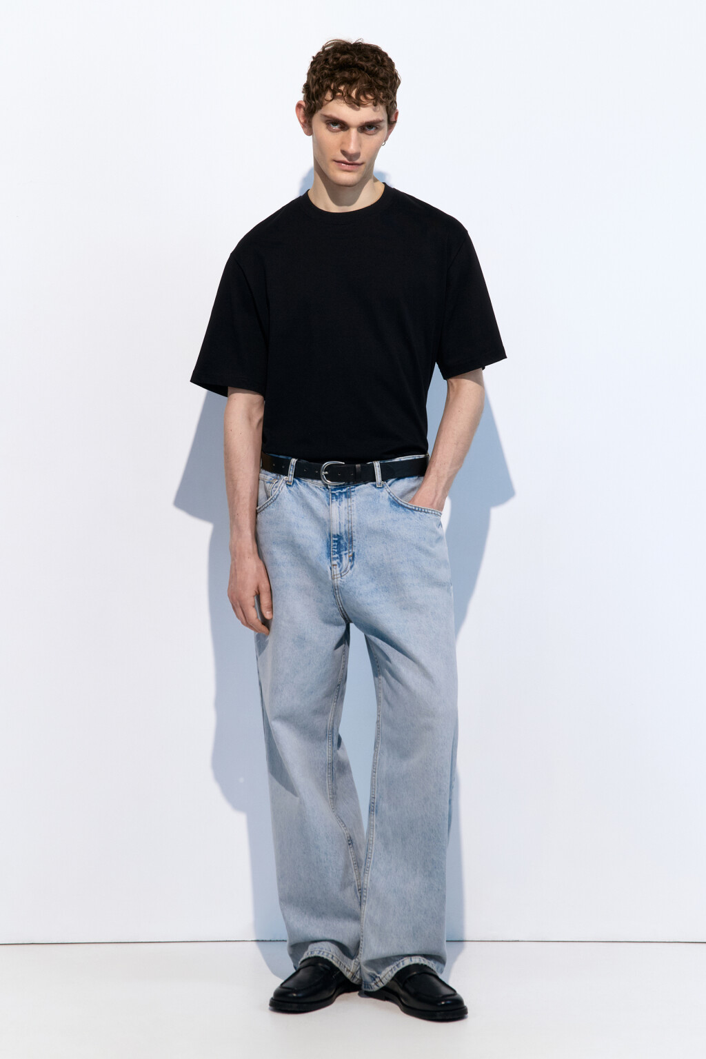 Футболка oversize базовая - цвет черный - 5