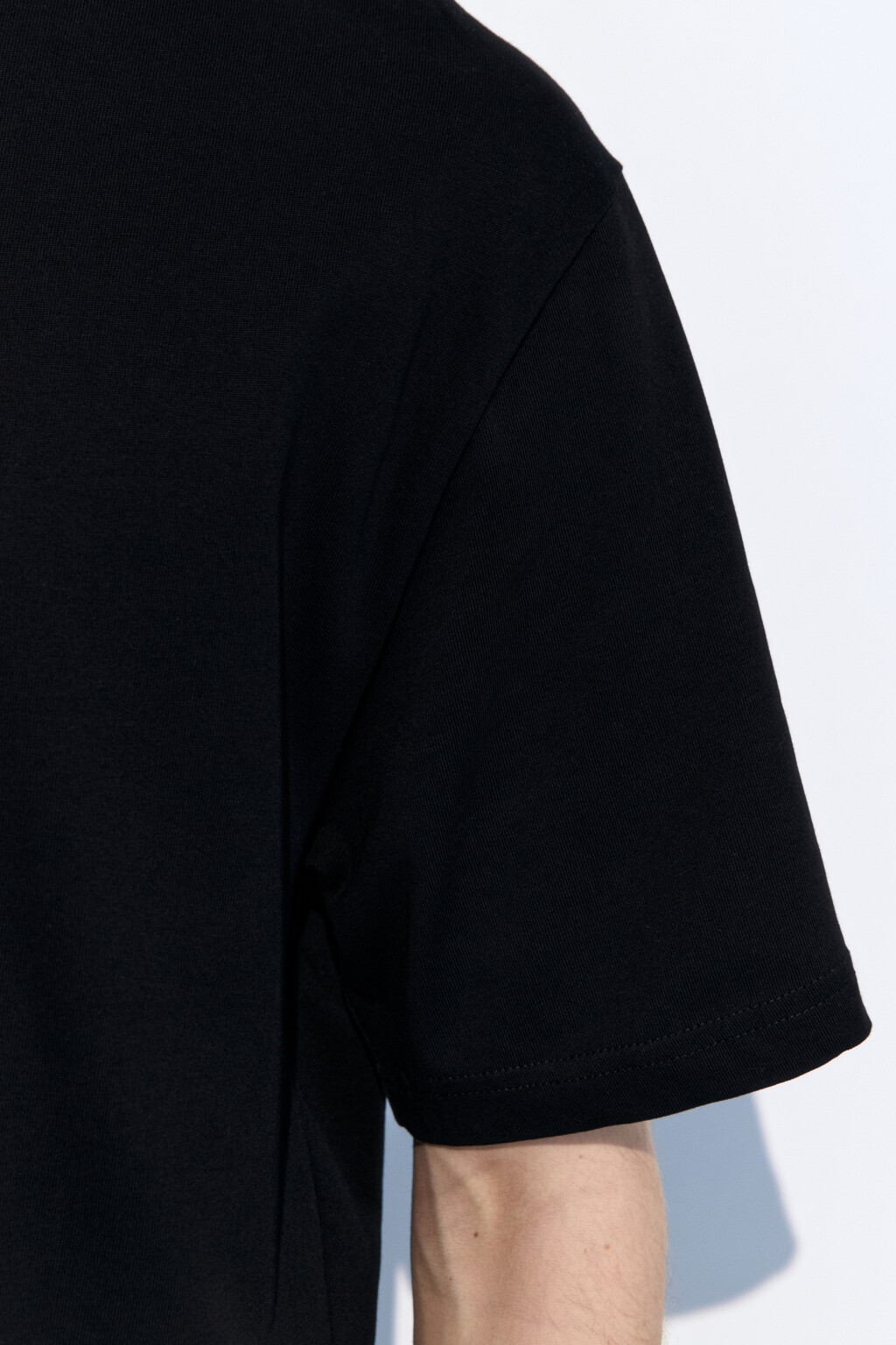 Футболка oversize базовая - цвет черный - 7