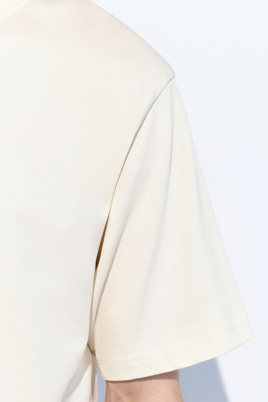 Футболка oversize базовая - цвет бежевый - 7