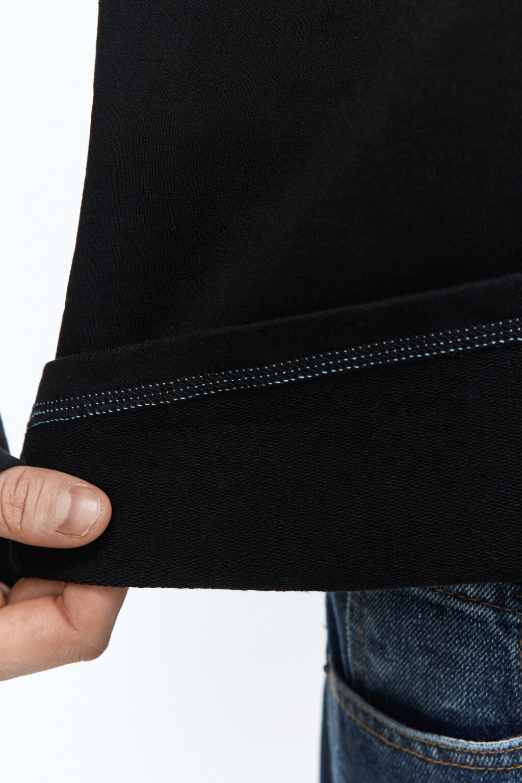 Лонгслив oversize с принтом-абстракцией - цвет черный - 9