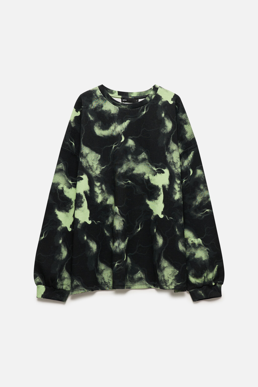 Лонгслив oversize с принтом-абстракцией - цвет мультиколор - 11