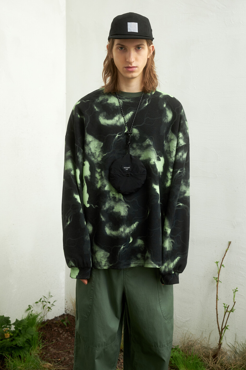 Лонгслив oversize с принтом-абстракцией - цвет мультиколор - 10