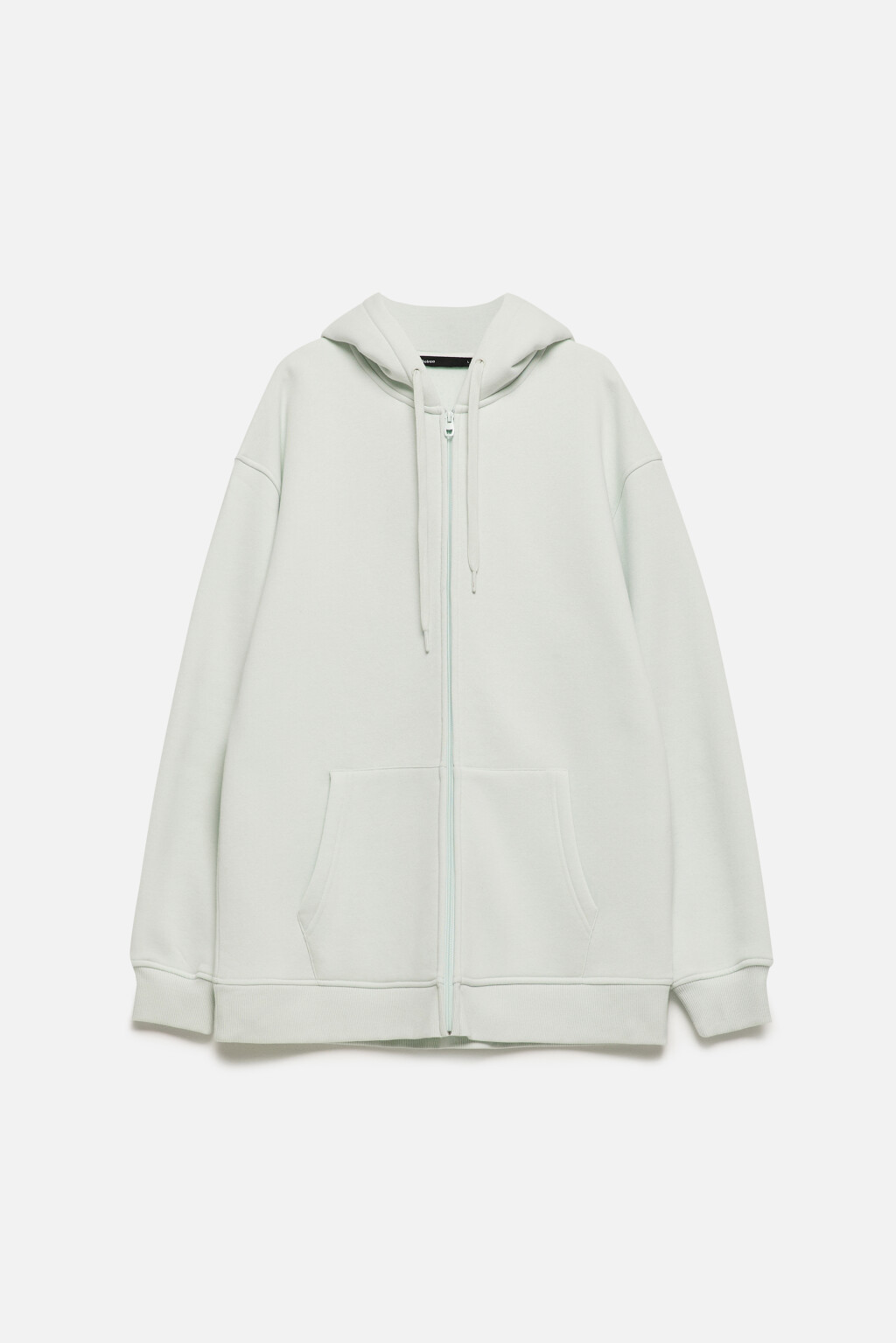 Худи oversize на молнии с капюшоном - цвет мятный - 9