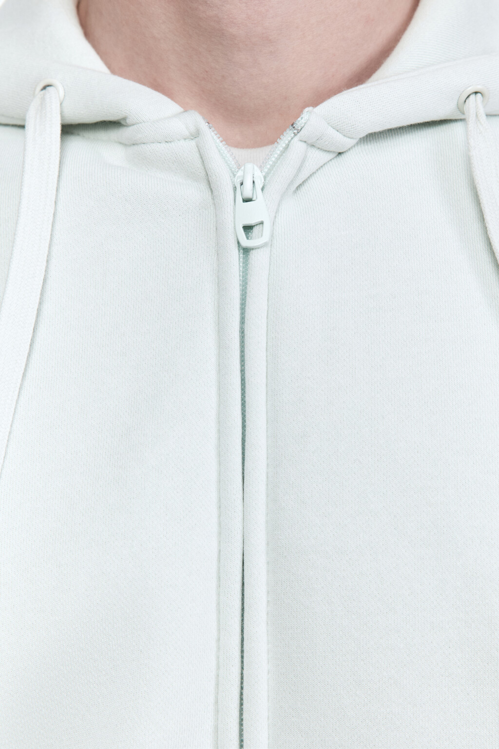 Худи oversize на молнии с капюшоном - цвет мятный - 6