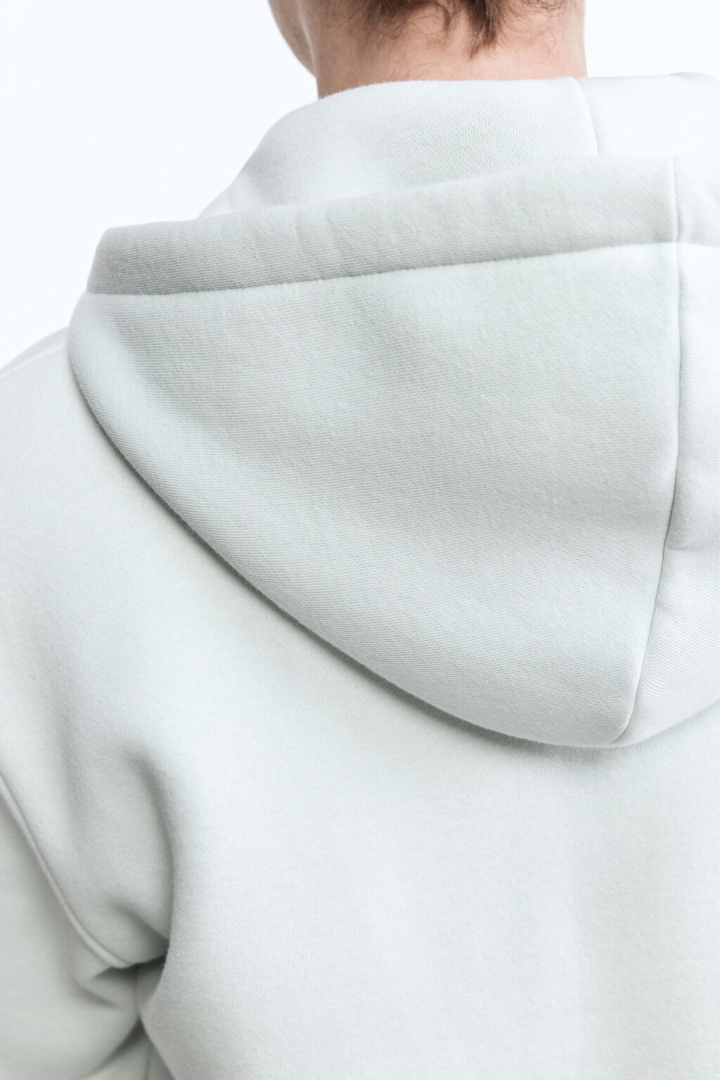 Худи oversize на молнии с капюшоном - цвет мятный - 7