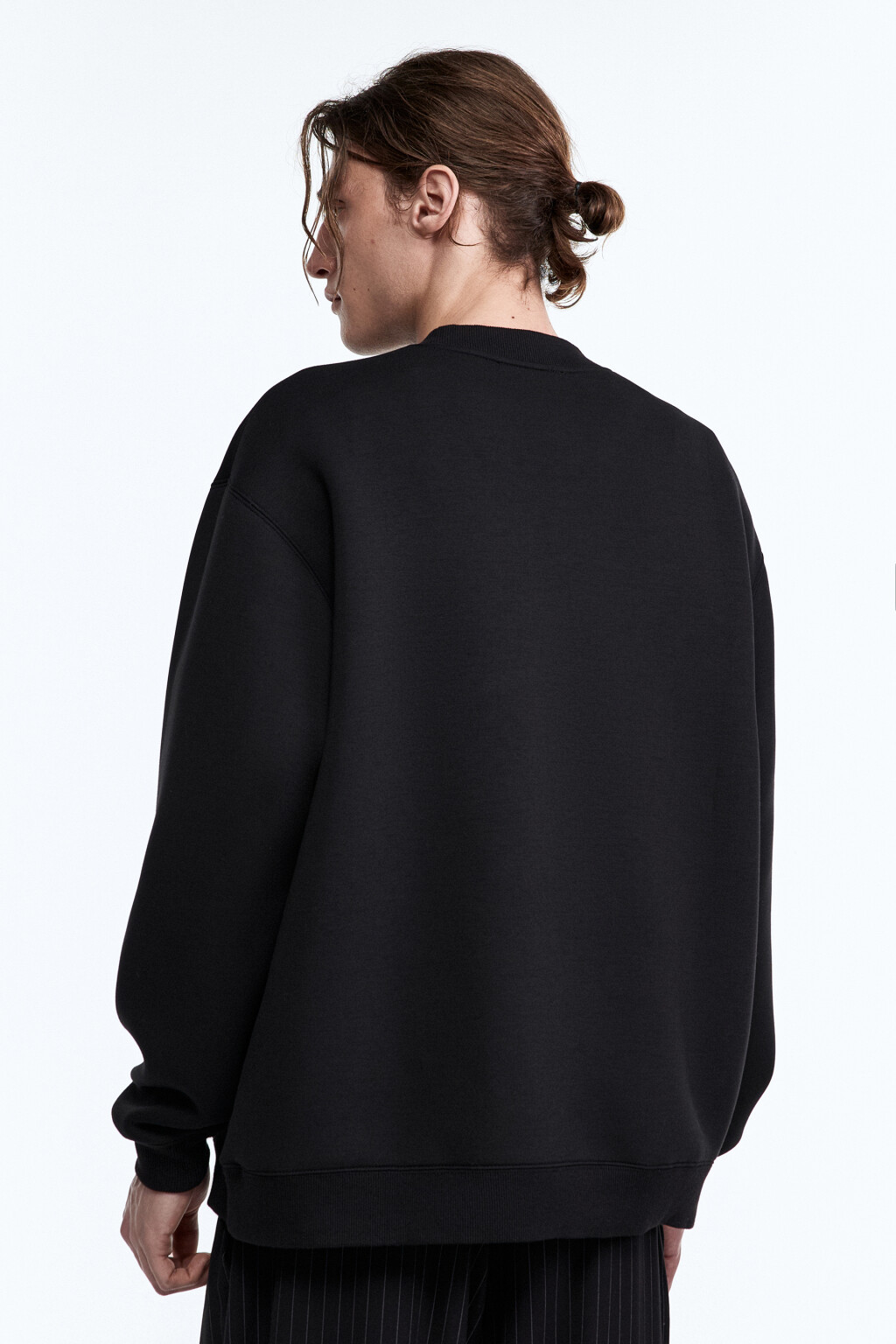 Свитшот oversize из неопрена - цвет черный - 4