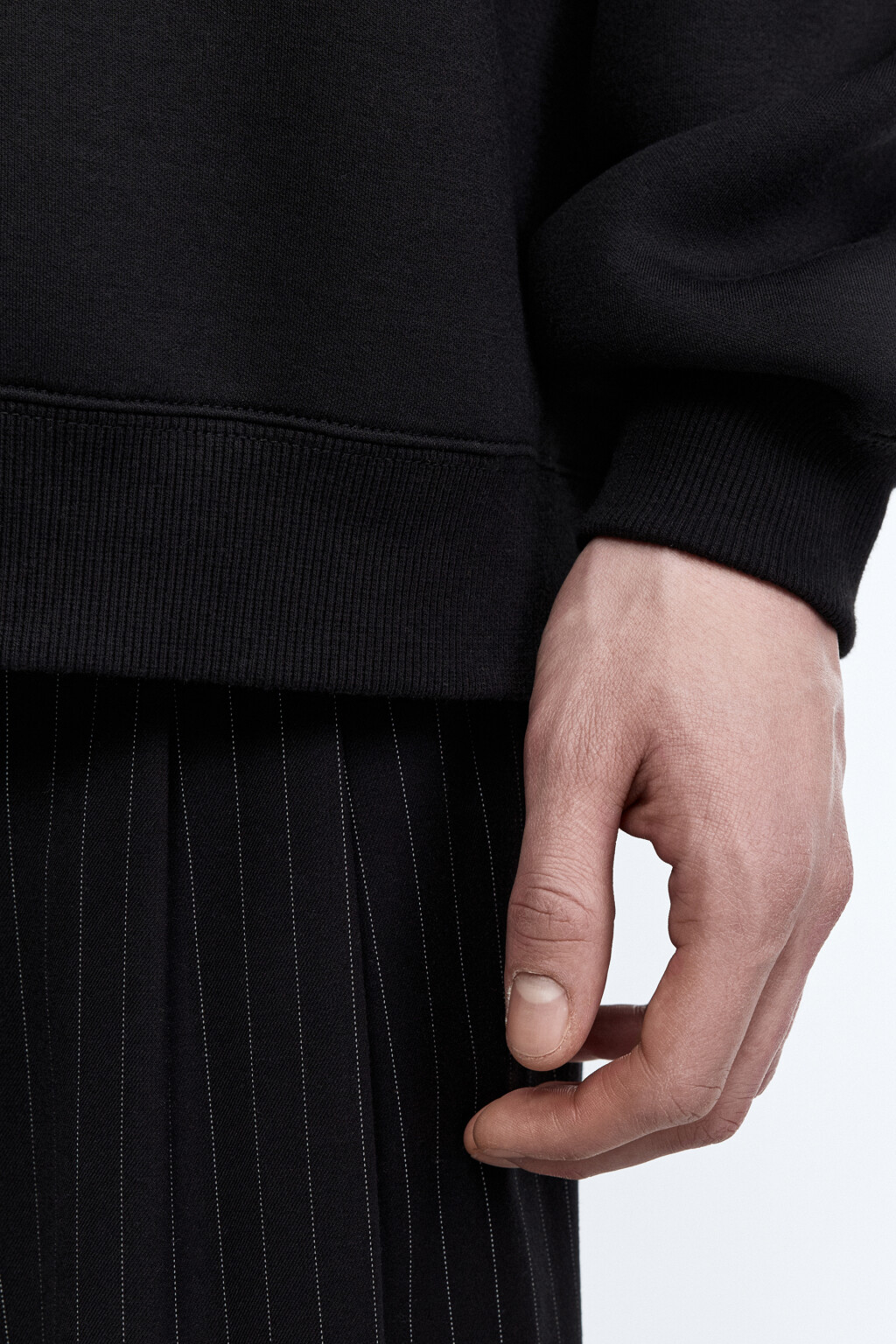 Свитшот oversize из неопрена - цвет черный - 7