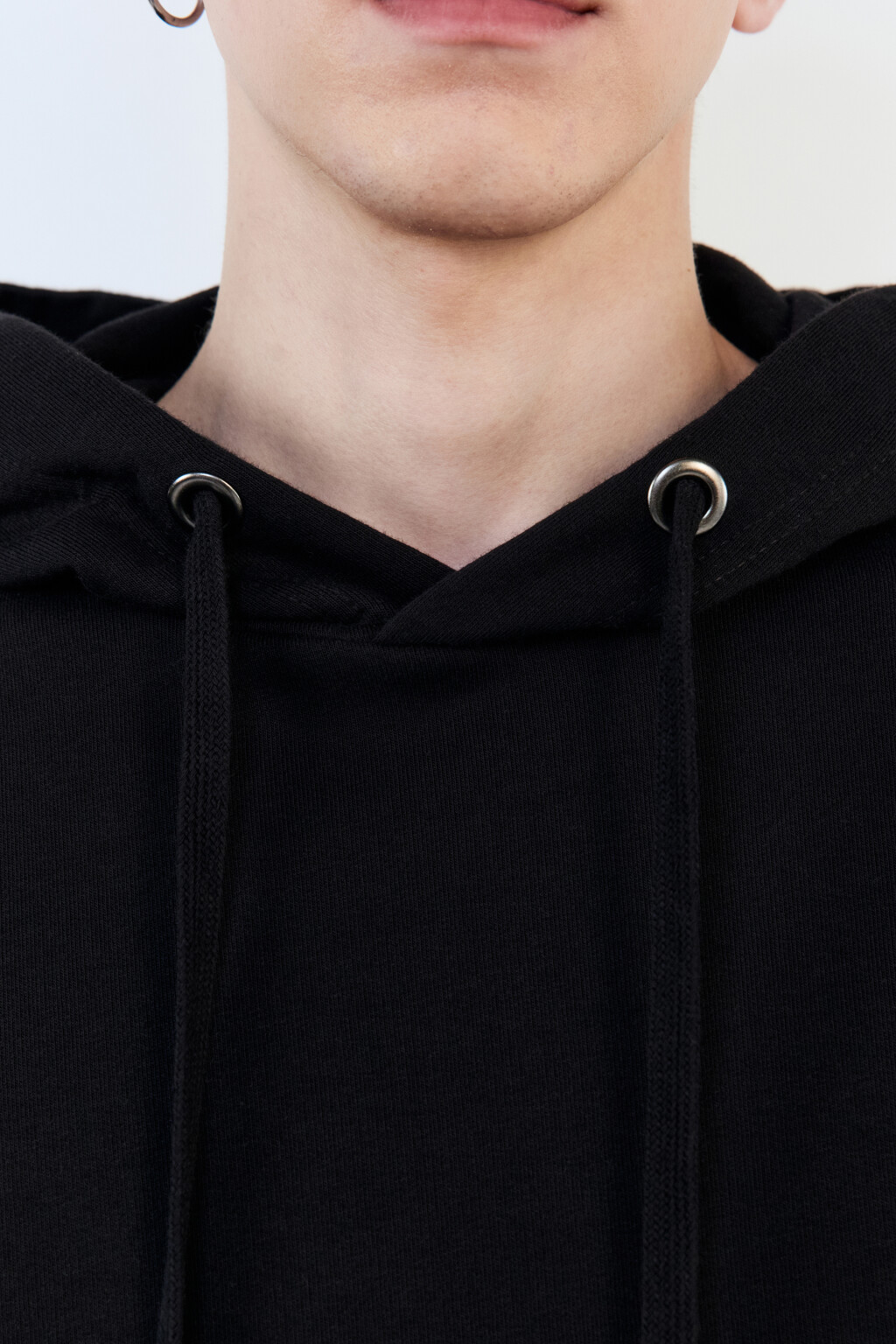 Худи укороченная с обрезанными рукавами - цвет черный - 6