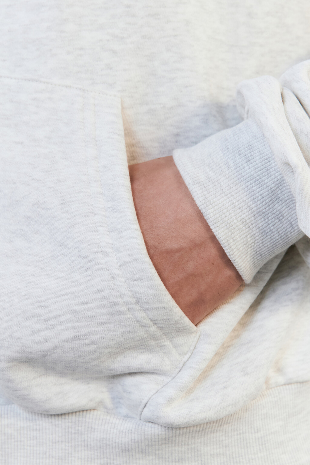 Худи на молнии oversize с капюшоном - цвет серый - 8