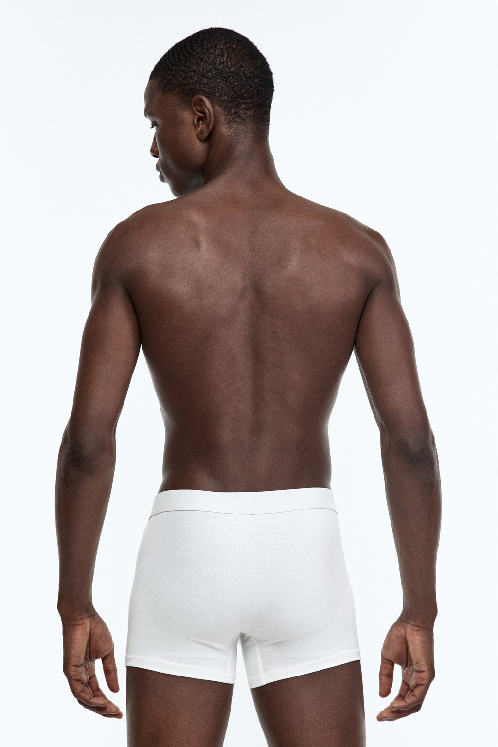 Трусы-боксеры хлопковые базовые - цвет белый - 4
