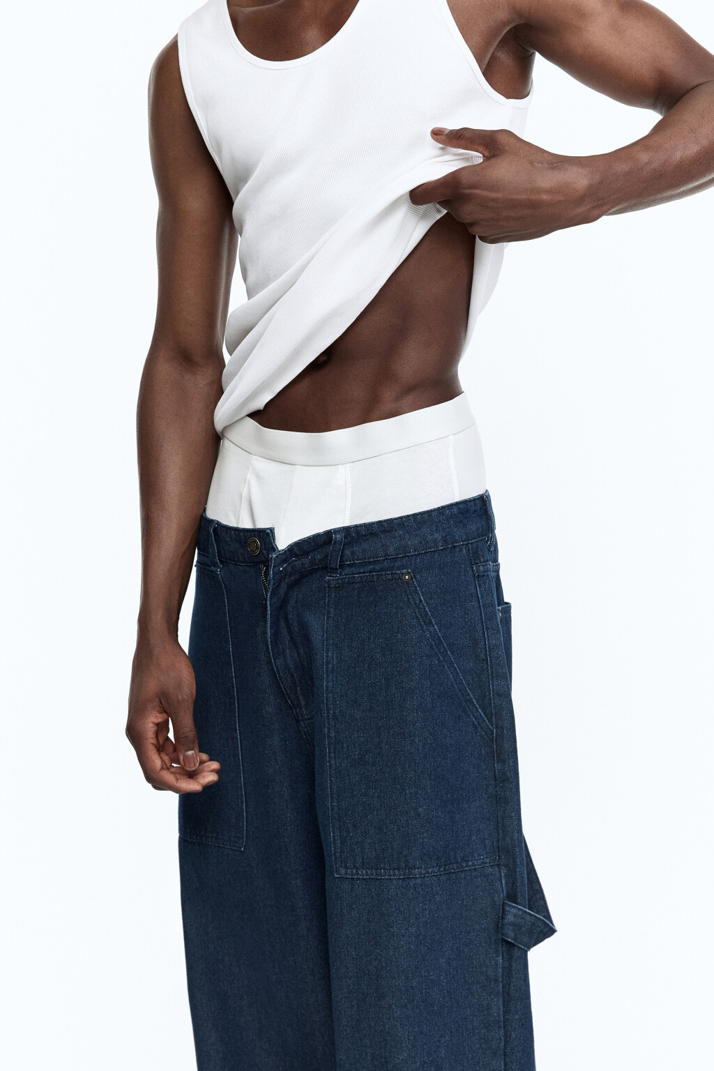 Трусы-боксеры хлопковые базовые - цвет белый - 1