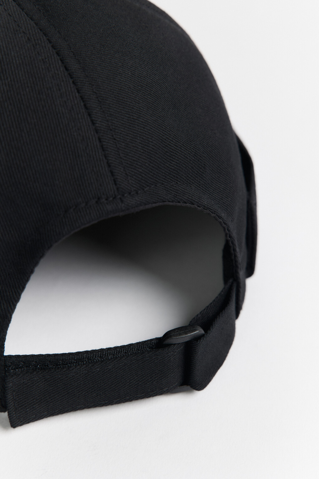 Шапка-докер хлопковая однотонная - цвет черный - 2