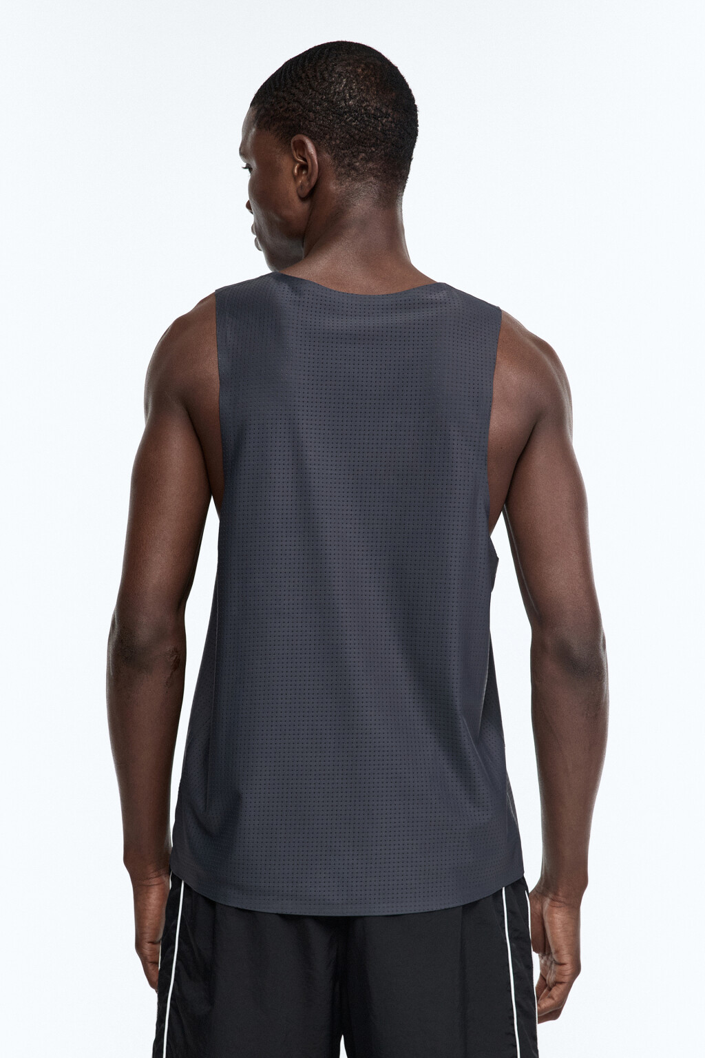 Майка спортивная из сетки - цвет серый - 5