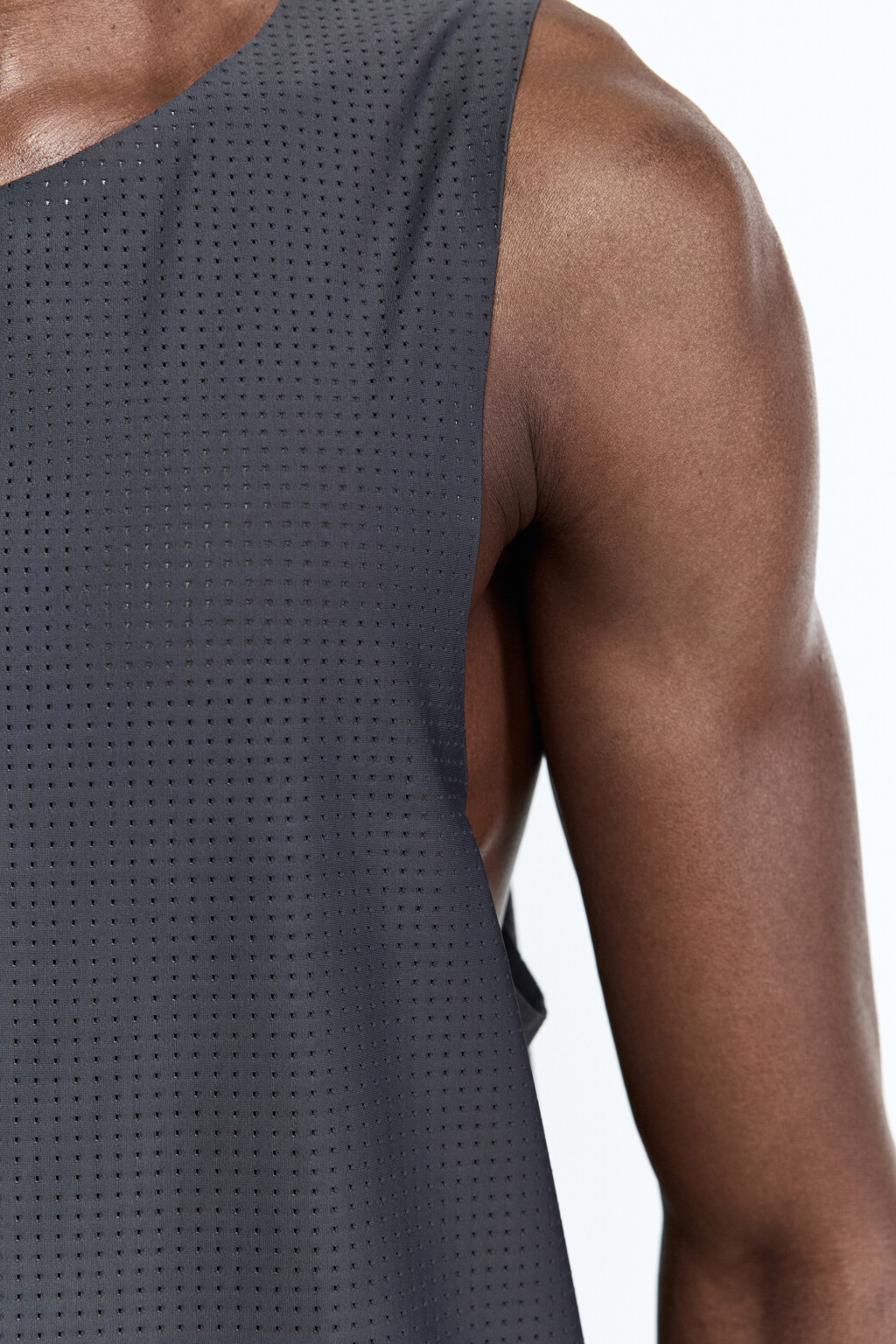 Майка спортивная из сетки - цвет серый - 8