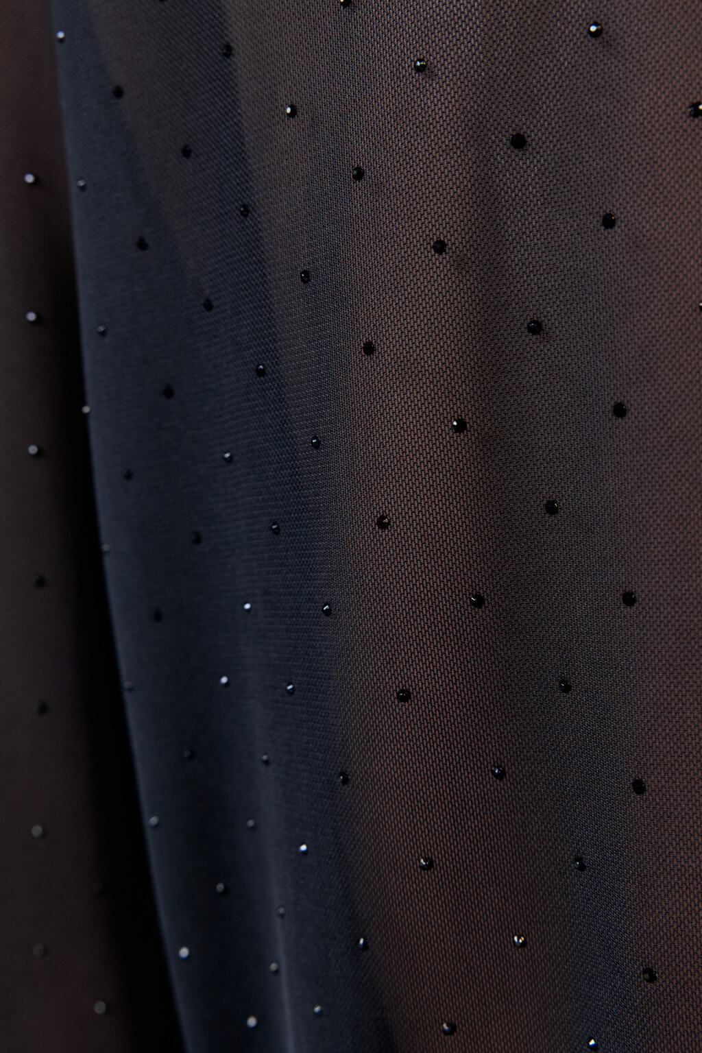 Брюки пляжные сетчатые со стразами - цвет черный - 7