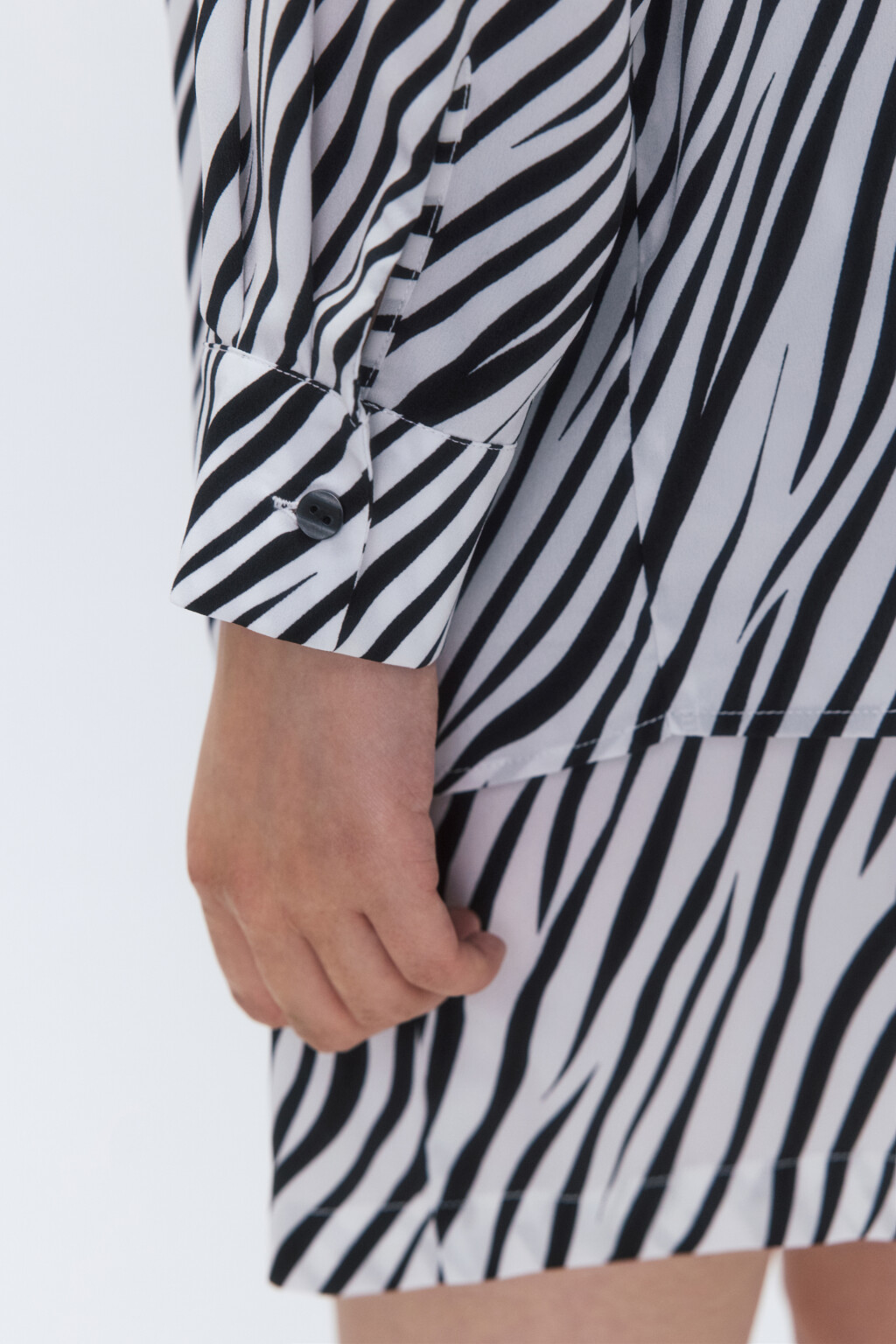 Рубашка пляжная с анималистическим принтом - цвет черный - 6