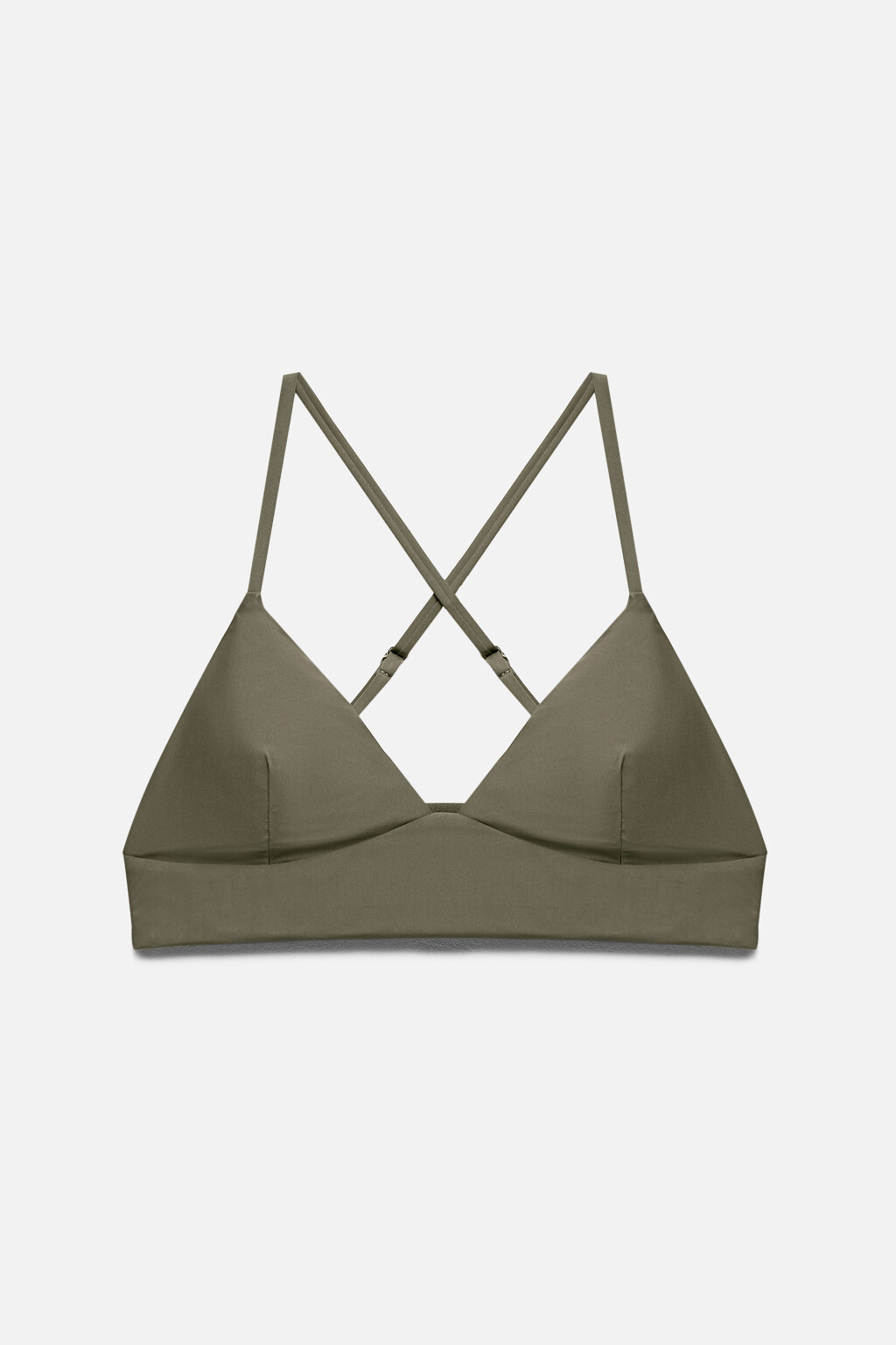 Лиф-топ купальный на тонких бретельках - цвет зеленый - 7