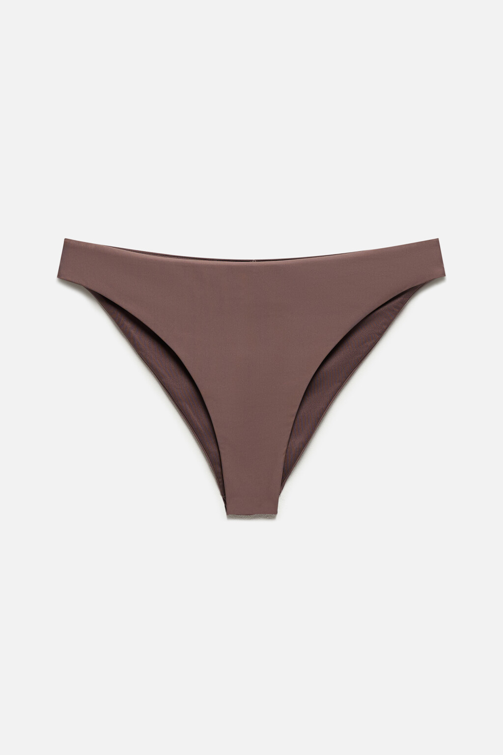 Трусы-слипы купальные гладкие со средней посадкой - цвет бежевый - 5