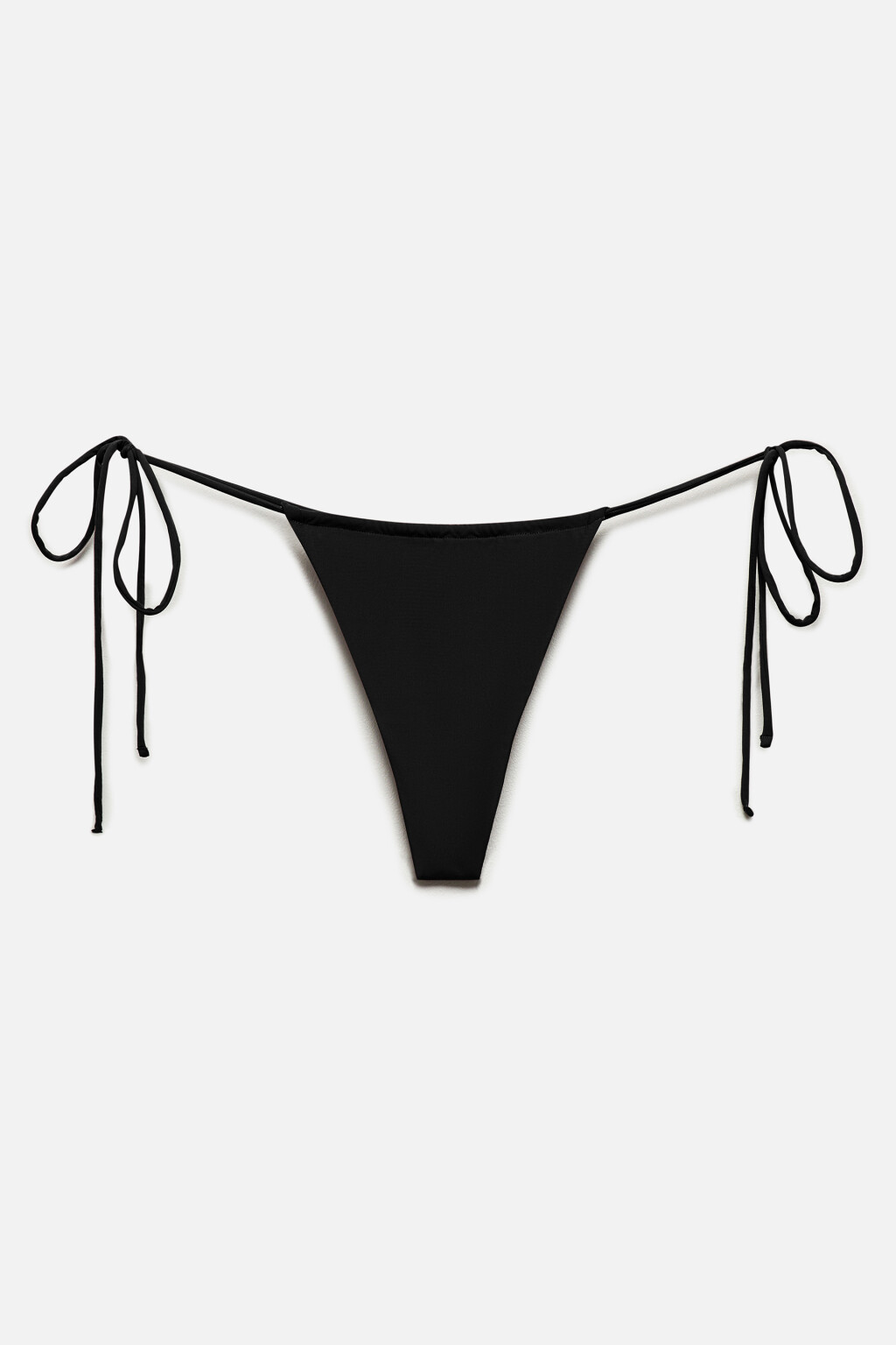 Трусы-стринги купальные на завязках - цвет черный - 6