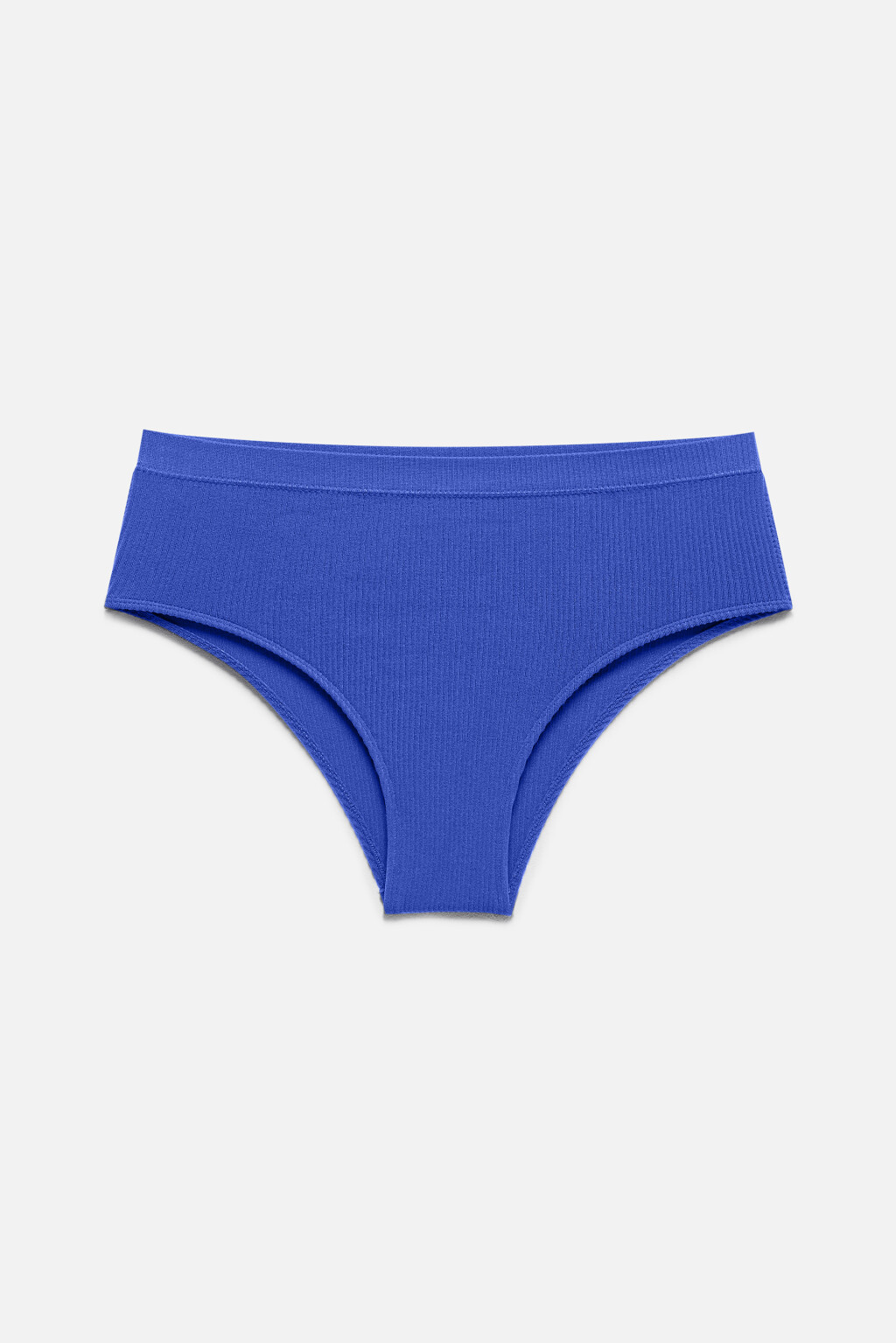 Трусы-слипы купальные бесшовные в рубчик - цвет синий - 6