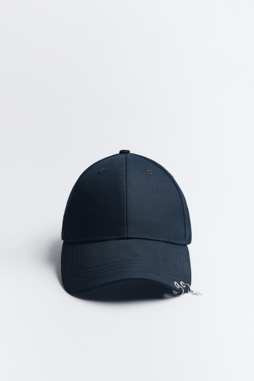 Бейсболка с металлическим пирсингом - цвет черный - 1