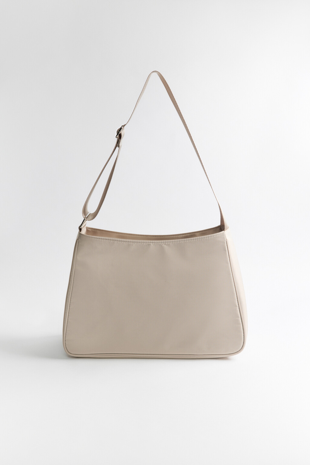 Сумка на плечо текстильная - цвет серый - 1