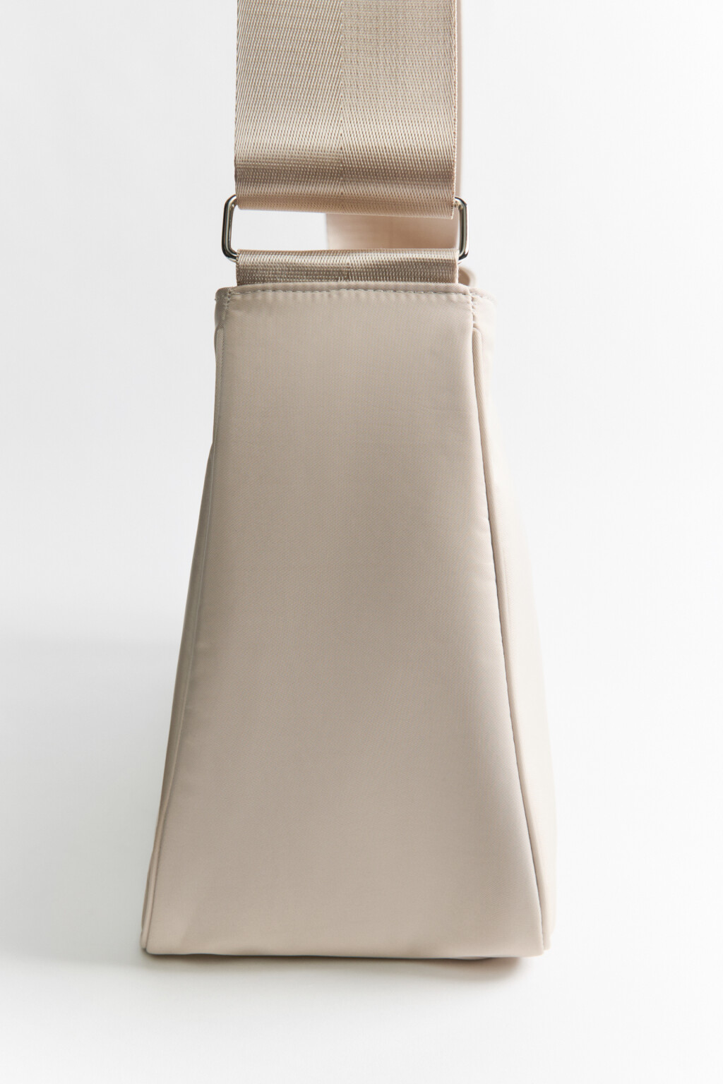 Сумка на плечо текстильная - цвет серый - 3