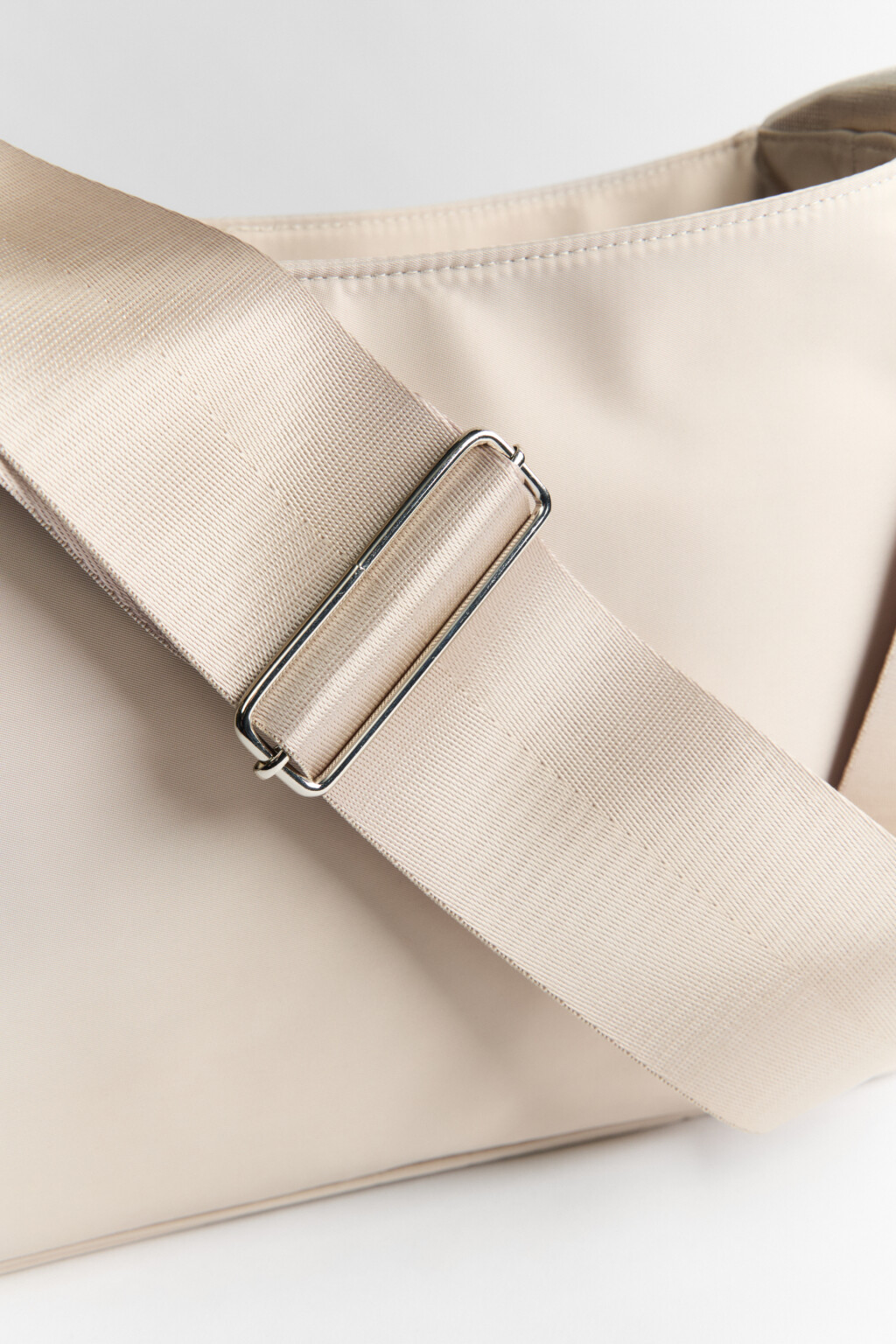 Сумка на плечо текстильная - цвет серый - 4