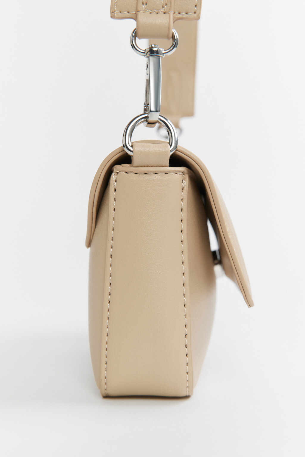 Сумка-кроссбоди с широким ремнем - цвет бежевый - 3