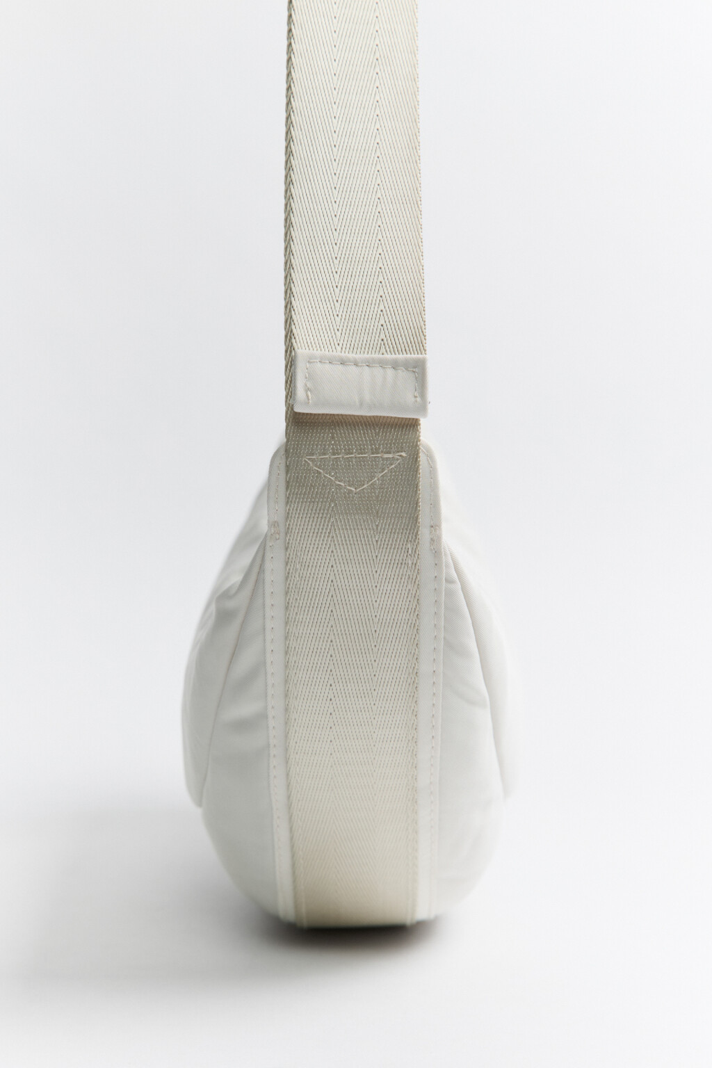 Сумка-бананка поясная текстильная - цвет бежевый - 3