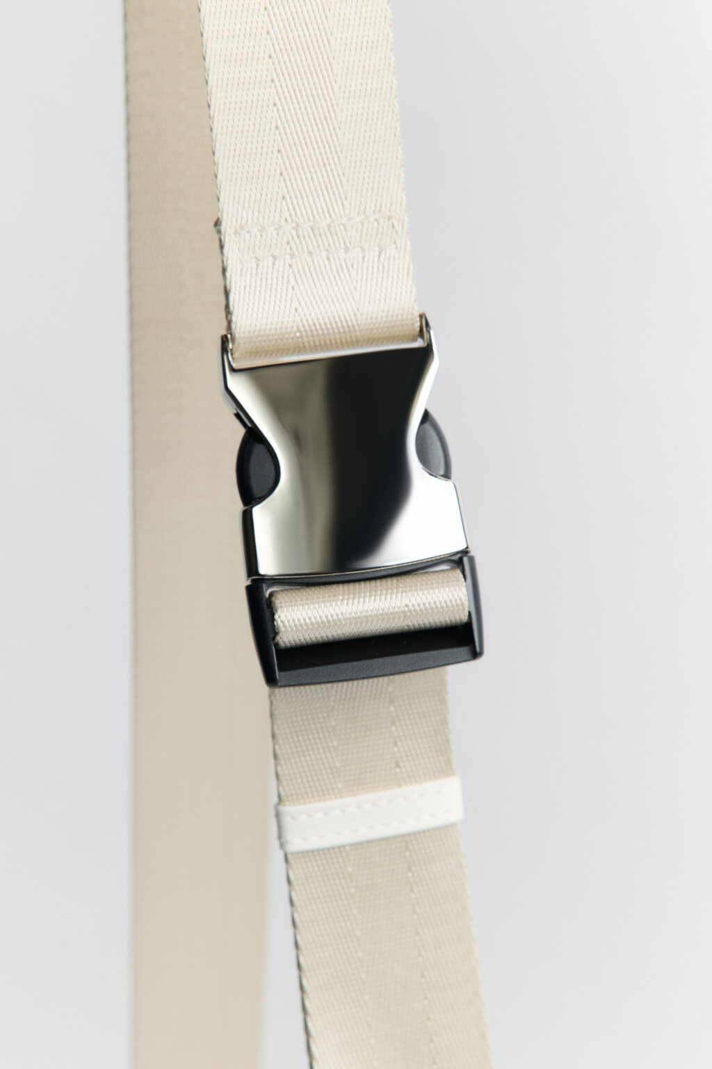 Сумка-бананка поясная текстильная - цвет бежевый - 4